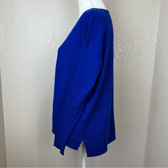 Iris Singer Royal Blue Alpaca Blend Pullover Sweater - Picture 6 of 10